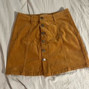 Mustard yellow skirt